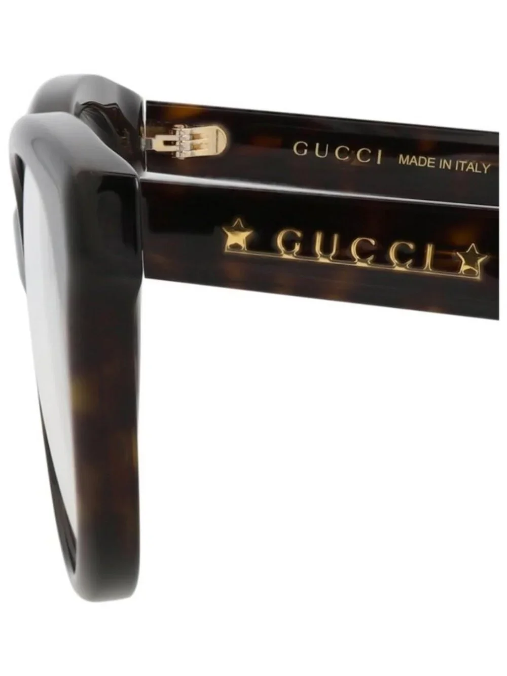 New Gucci Womens Cat Eye Havana Havana Transparent Fashion Designer Sunglasses